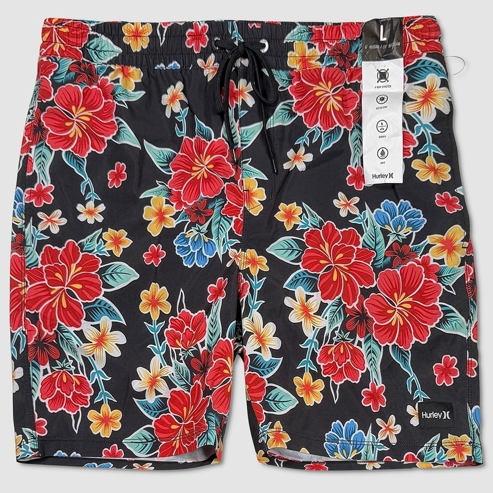 Hurley Cannonball Volley Board Shorts - NWT Mens Size Large Multi‎ - #49183-H7